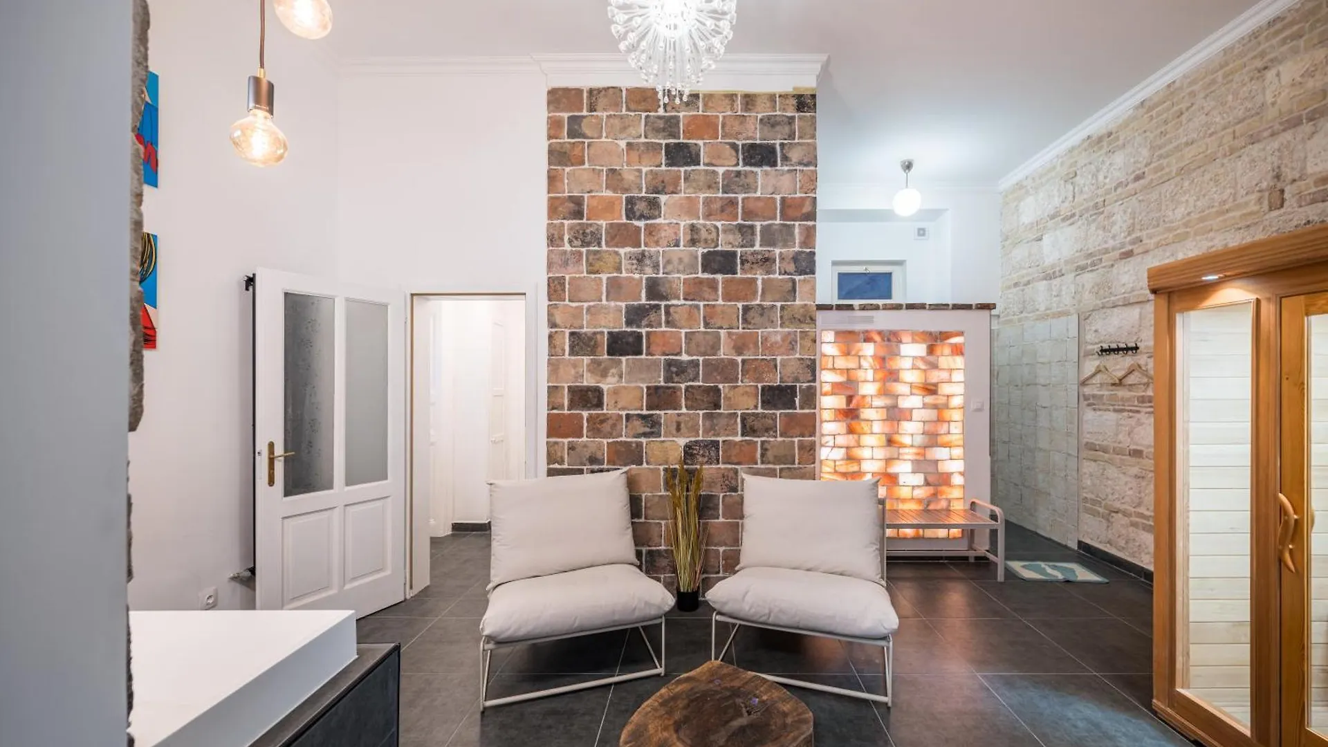 公寓 4Br Artdeco Elegance With Sauna 布达佩斯 匈牙利